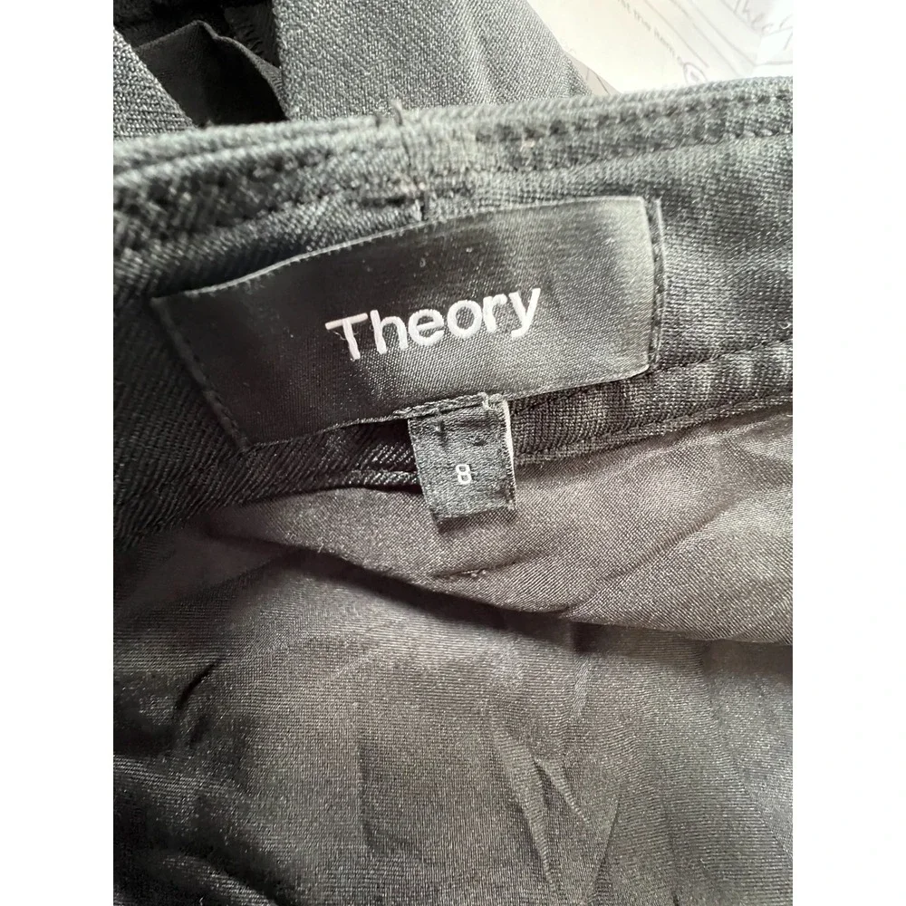Theory Black Utility Cargo Mini Skirt Size 8